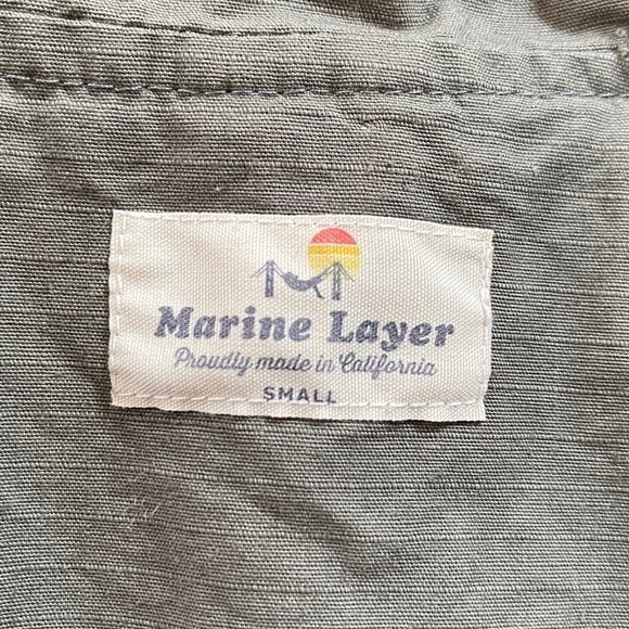 Marine Layer Elle Jacket Utility Hooded Cotton Military Outdoor Gorpcore Green S - Picture 11 of 13